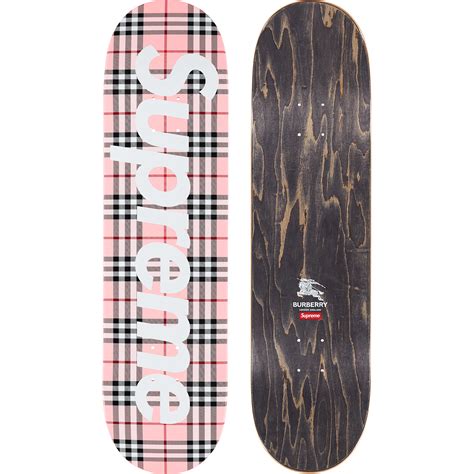 supreme burberry look book|supreme Burberry skateboard.